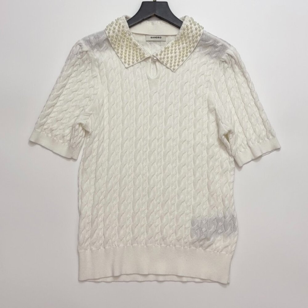 SANDRO 2026 Knitted Puff Sleeve Sweater